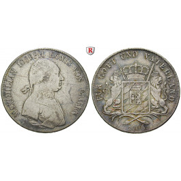Bayern, Königreich, Maximilian I. Joseph, Konventionstaler 1806, ss+