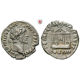 Römische Kaiserzeit, Antoninus Pius, Denar 158-159, ss+
