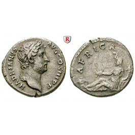 Römische Kaiserzeit, Hadrianus, Denar 134-138, ss+