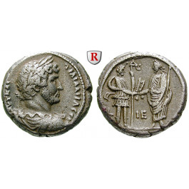 Römische Provinzialprägungen, Ägypten, Alexandria, Hadrianus, Tetradrachme Jahr 15 (130-131), ss-vz