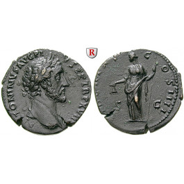 Römische Kaiserzeit, Antoninus Pius, Sesterz 153-154, vz