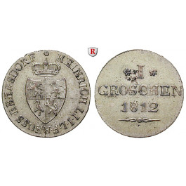 Reuss, Reuss-Ebersdorf, Heinrich LI., Groschen 1812, ss-vz