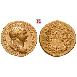 Römische Kaiserzeit, Traianus, Aureus 107, ss-vz