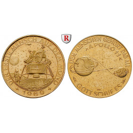 Zeitgeschehen, Goldmedaille 1969, 9,45 g fein, PP