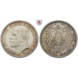 Deutsches Kaiserreich, Mecklenburg-Strelitz, Adolf Friedrich V., 2 Mark 1905, A, vz/vz-st, J. 91