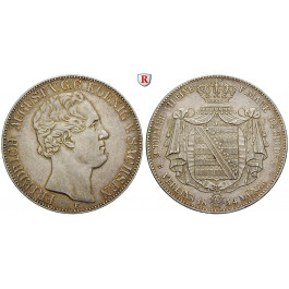 Sachsen, Königreich Sachsen, Friedrich August II., Vereinsdoppeltaler 1854, ss-vz