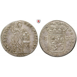 Niederlande, Westfriesland, 3 Gulden 1795, ss-vz