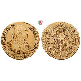 Spanien, Carlos IV., Escudo 1793, 2,97 g fein, ss