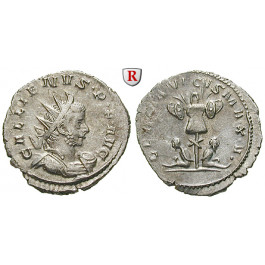 Römische Kaiserzeit, Gallienus, Antoninian 257-258, ss-vz