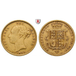 Grossbritannien, Victoria, Half-Sovereign 1885, 3,66 g fein, ss