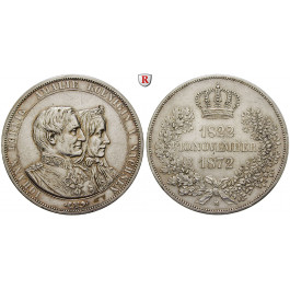Sachsen, Königreich Sachsen, Johann, Vereinsdoppeltaler 1872, ss-vz