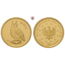 Bundesrepublik Deutschland, 20 Euro 2018, A, 3,89 g fein, st