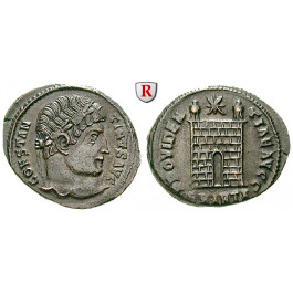Römische Kaiserzeit, Constantinus I., Follis 329-330 n.Chr., vz