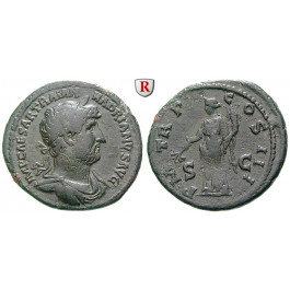 Römische Kaiserzeit, Hadrianus, As 134-138, ss+