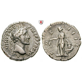 Römische Kaiserzeit, Antoninus Pius, Denar 151-152, ss