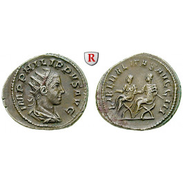 Römische Kaiserzeit, Philippus II., Antoninian 249, vz