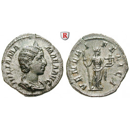 Römische Kaiserzeit, Julia Mamaea, Mutter des Severus Alexander, Denar 231, vz-st