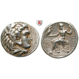 Makedonien, Königreich, Alexander III. der Grosse, Tetradrachme 311-305 v.Chr., ss-vz