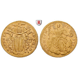 Vatikan, Benedikt XIV., Zecchino 1754, vz-st/vz