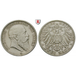 Deutsches Kaiserreich, Baden, Friedrich I., 2 Mark 1905, G, vz/vz-st, J. 32