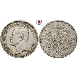 Deutsches Kaiserreich, Hessen, Ernst Ludwig, 2 Mark 1895, A, ss-vz/vz, J. 72