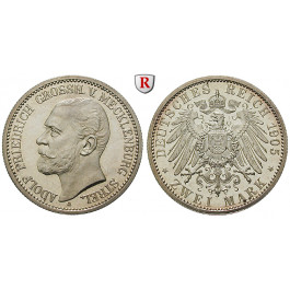 Deutsches Kaiserreich, Mecklenburg-Strelitz, Adolf Friedrich V., 2 Mark 1905, A, PP, J. 91