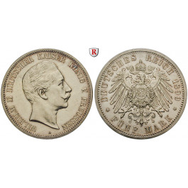 Deutsches Kaiserreich, Preussen, Wilhelm II., 5 Mark 1899, A, PP, J. 104