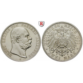 Deutsches Kaiserreich, Sachsen-Altenburg, Ernst, 2 Mark 1901, A, vz-st/st, J. 142