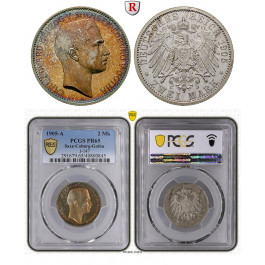 Deutsches Kaiserreich, Sachsen-Coburg-Gotha, Carl Eduard, 2 Mark 1905, A, PP, J. 147