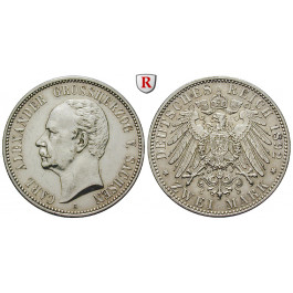 Deutsches Kaiserreich, Sachsen-Weimar-Eisenach, Carl Alexander, 2 Mark 1892, zur Goldenen Hochzeit, A, ss-vz/vz, J. 156