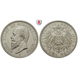 Deutsches Kaiserreich, Schaumburg-Lippe, Georg, 2 Mark 1898, A, f.vz/vz, J. 164