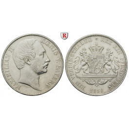 Bayern, Königreich, Maximilian II., Vereinstaler 1858, ss-vz/vz
