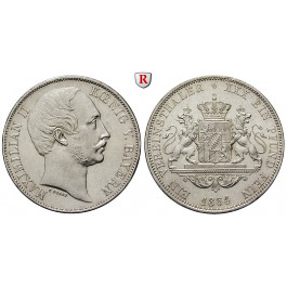 Bayern, Königreich, Maximilian II., Vereinstaler 1864, vz