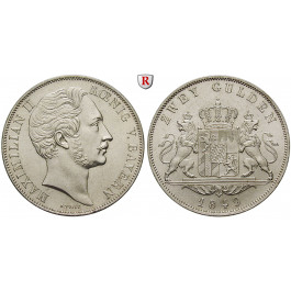Bayern, Königreich, Maximilian II., Doppelgulden 1849, vz+