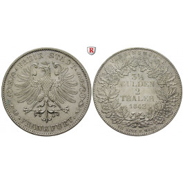 Frankfurt, Stadt, Vereinsdoppeltaler 1842, vz