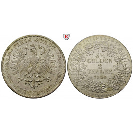 Frankfurt, Stadt, Vereinsdoppeltaler 1854, vz