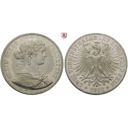 Frankfurt, Stadt, Vereinsdoppeltaler 1862, vz