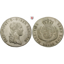 Sachsen, Königreich Sachsen, Friedrich August I., Konventionstaler 1815, ss-vz/vz