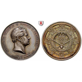 Brandenburg-Preussen, Königreich Preussen, Friedrich Wilhelm IV., Silbermedaille 1840, vz/vz-st