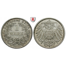 Deutsches Kaiserreich, 1 Mark 1893, D, vz-st, J. 17