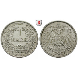 Deutsches Kaiserreich, 1 Mark 1901, G, ss-vz, J. 17
