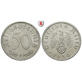 Drittes Reich, 50 Reichspfennig 1939, E, vz, J. 372