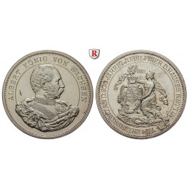 Sachsen, Königreich Sachsen, Albert, Silbermedaille 1889, ss-vz