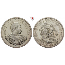 Sachsen, Königreich Sachsen, Albert, Silbermedaille 1889, ss-vz