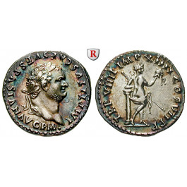 Römische Kaiserzeit, Titus, Denar 79, vz