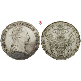 Österreich, Kaiserreich, Franz II. (I.), Taler 1814, vz-st
