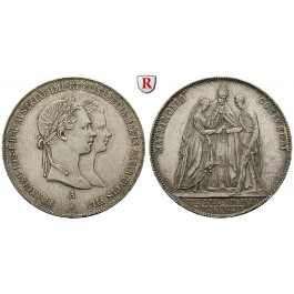 Österreich, Kaiserreich, Franz Joseph I., Gulden 1854, vz/vz-st