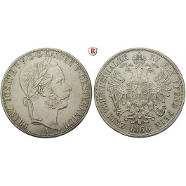 Österreich, Kaiserreich, Franz Joseph I., Doppelter Vereinstaler 1866, ss/ss-vz