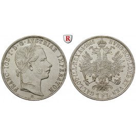 Österreich, Kaiserreich, Franz Joseph I., Gulden 1861, vz