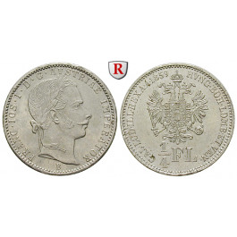 Österreich, Kaiserreich, Franz Joseph I., 1/4 Gulden 1859, st